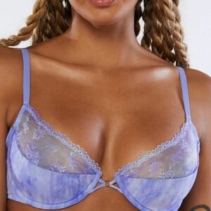 Savage X Fenty Half Cup Bra / Lavender Tie-dye / NWT
